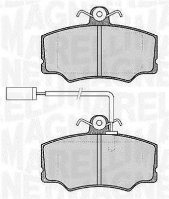 MAGNETI MARELLI 363916060119 -  Комплект тормозных колодок, дисковый тормоз